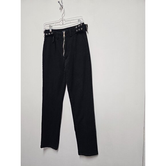 Kittenish Side Buckles Zip up Jeans Size 27 - Picture 3 of 6
